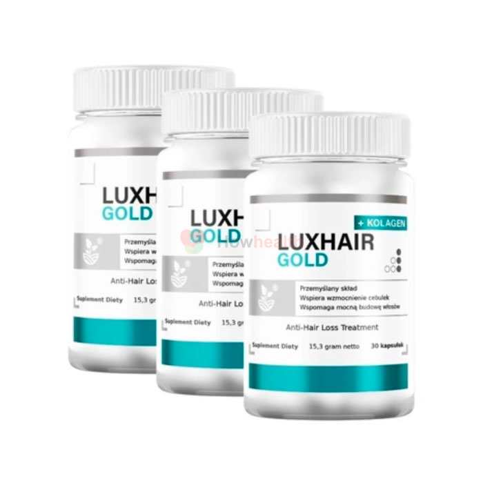 LuxHair Gold - kapsułki na porost włosów